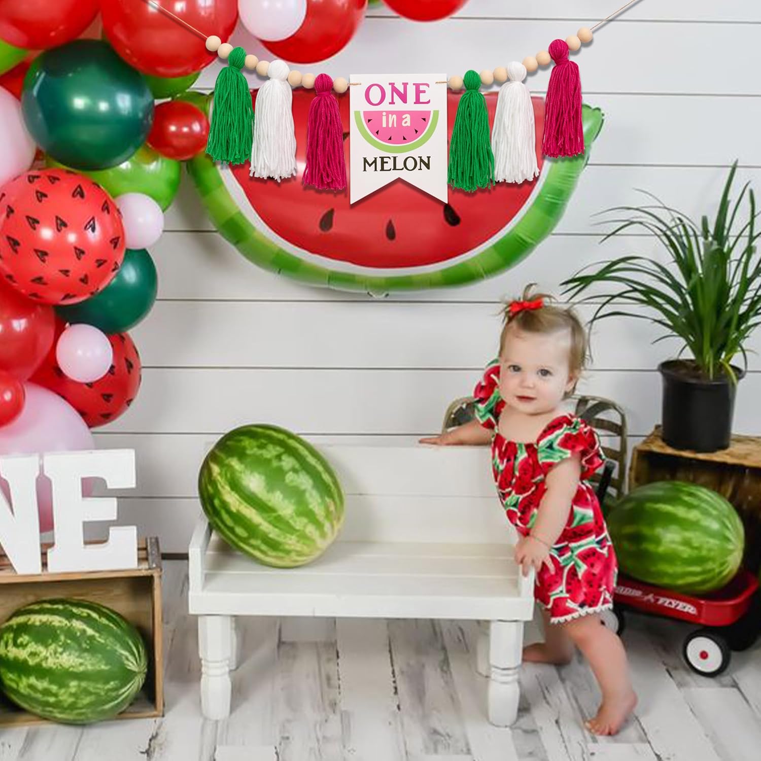 Watermelon High Chair Banner for Kids Party Decor