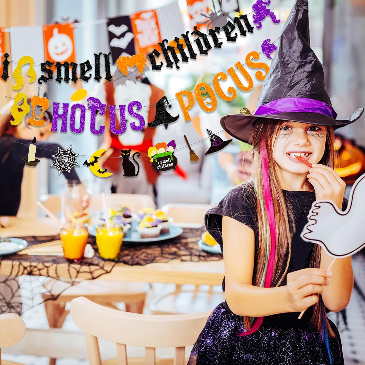 Glittery Hocus Pocus Halloween Banners 3 Pack