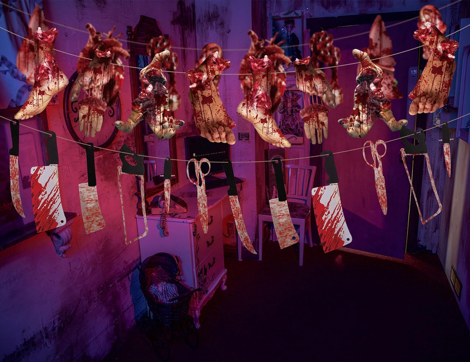 Halloween Decor Party Banners Horror Theme