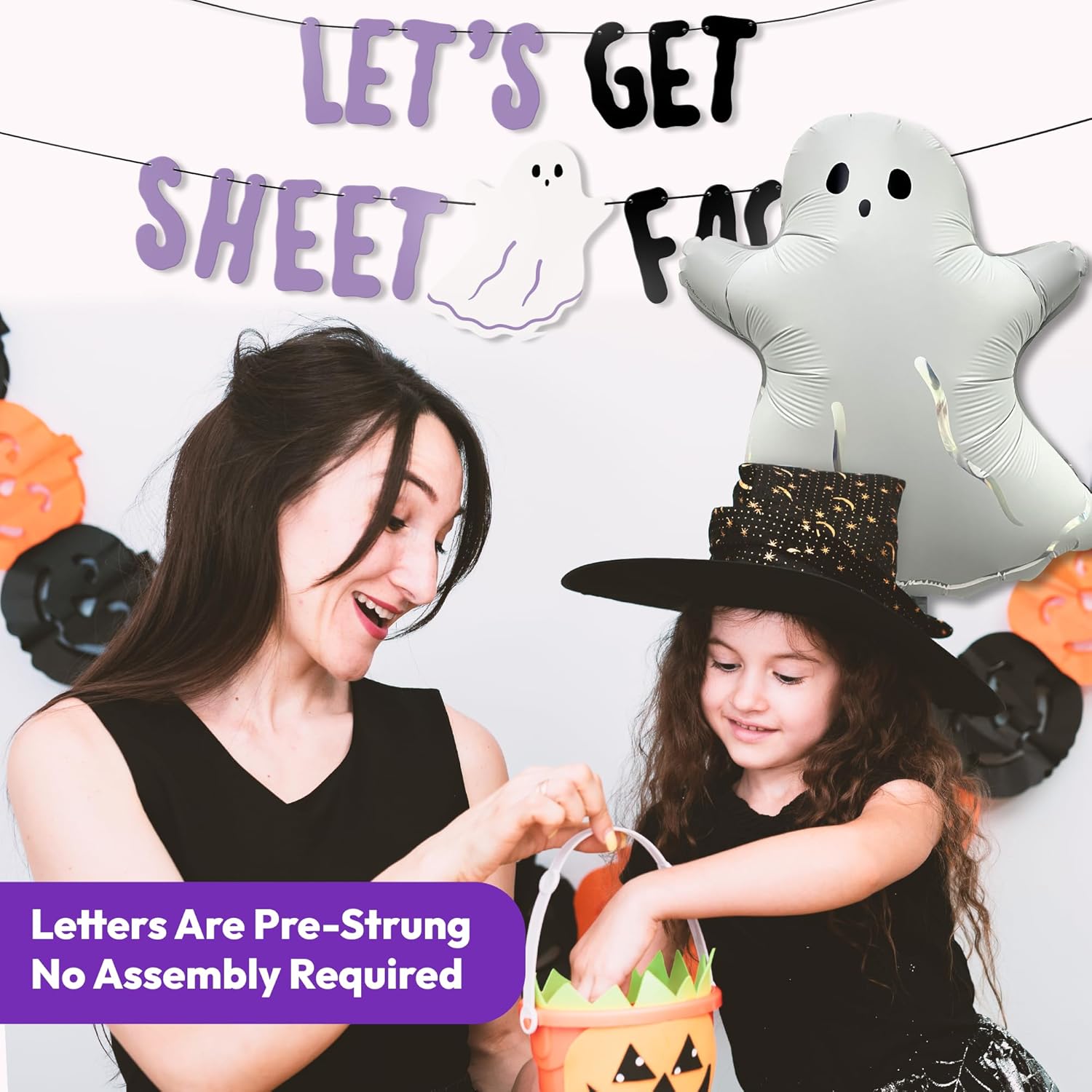 HOUSE OF PARTY Halloween Banner with Foil Balloons