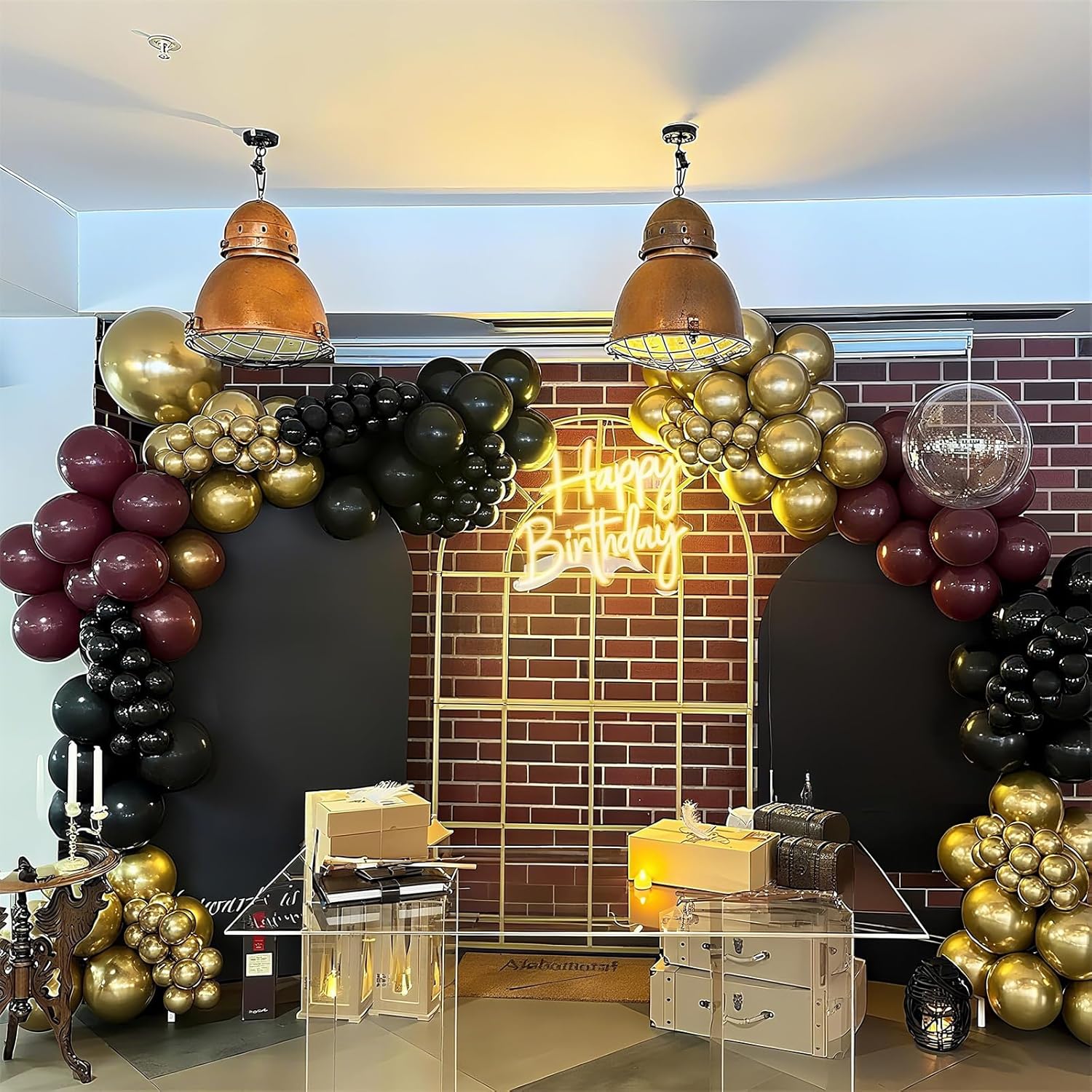 HILAVO 12 Inch Metallic Gold Balloons Party Decor