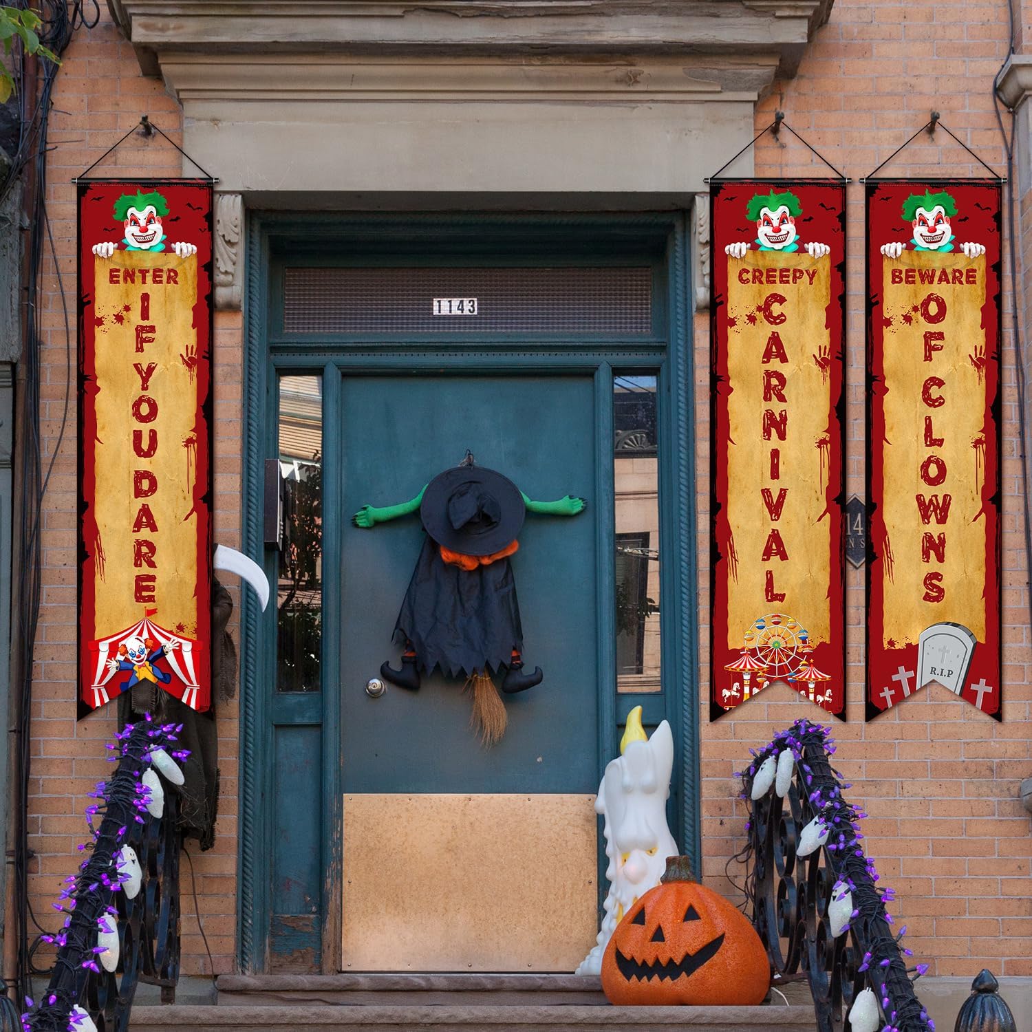 3 Pcs Halloween Carnival Party Decorations Banners