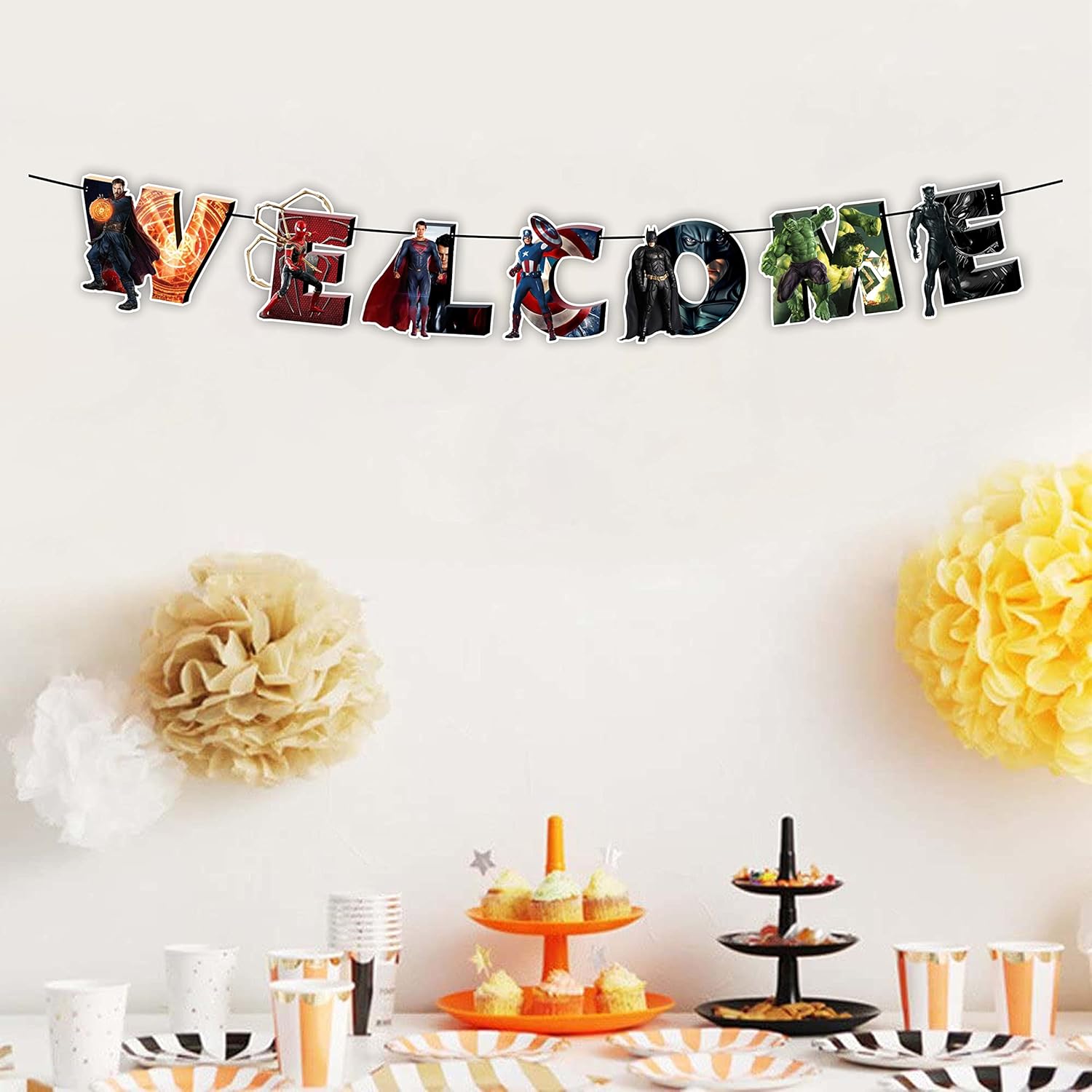 Seyal Suprhero Welcome Banner 10 Feet