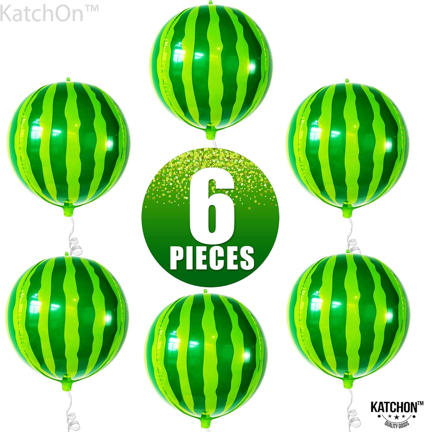 KatchOn Big 22 Inch Watermelon Balloons Pack of 6