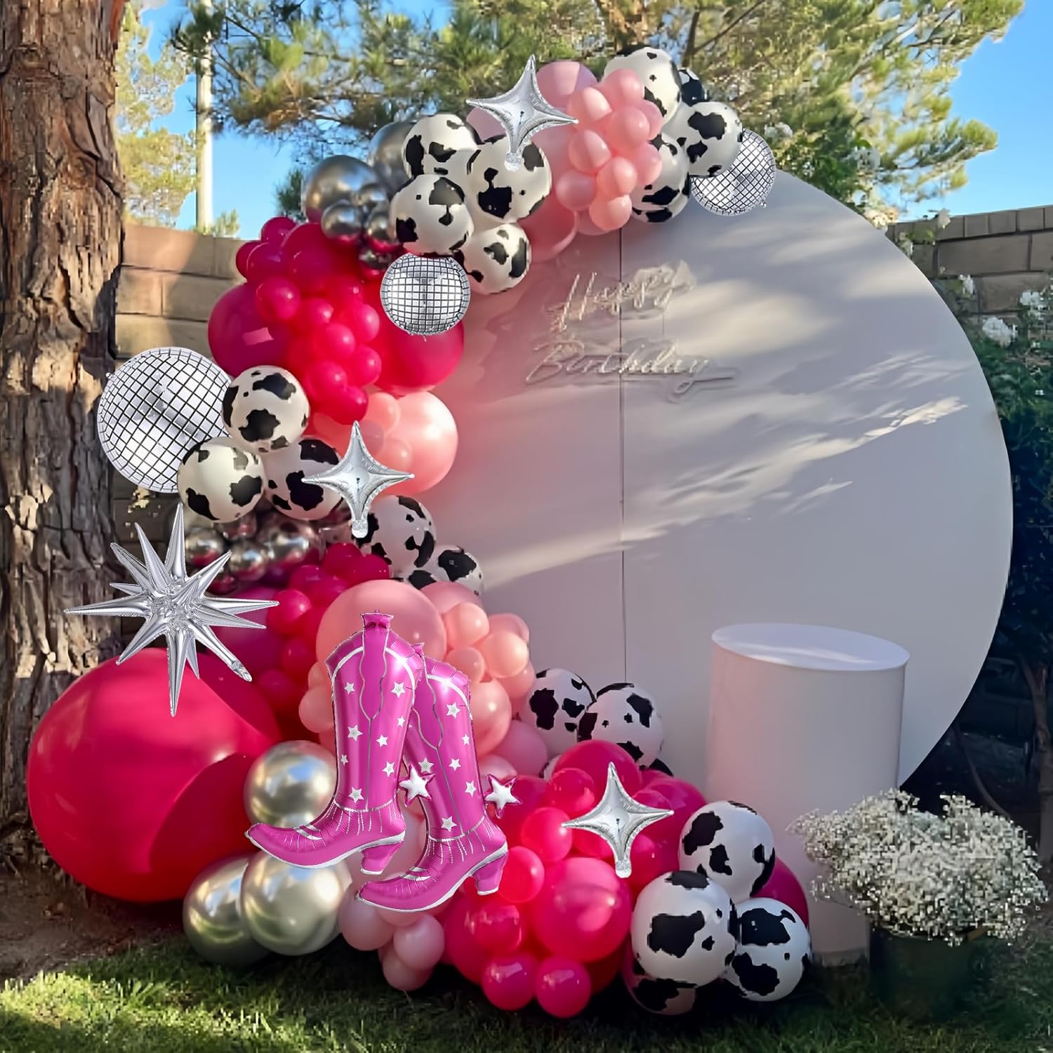 Disco Cowgirl Balloon Arch Kit 158Pcs