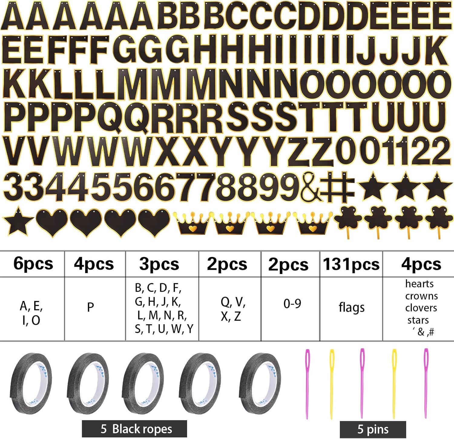 TaoBary 143 Pcs DIY Birthday Banner Kit