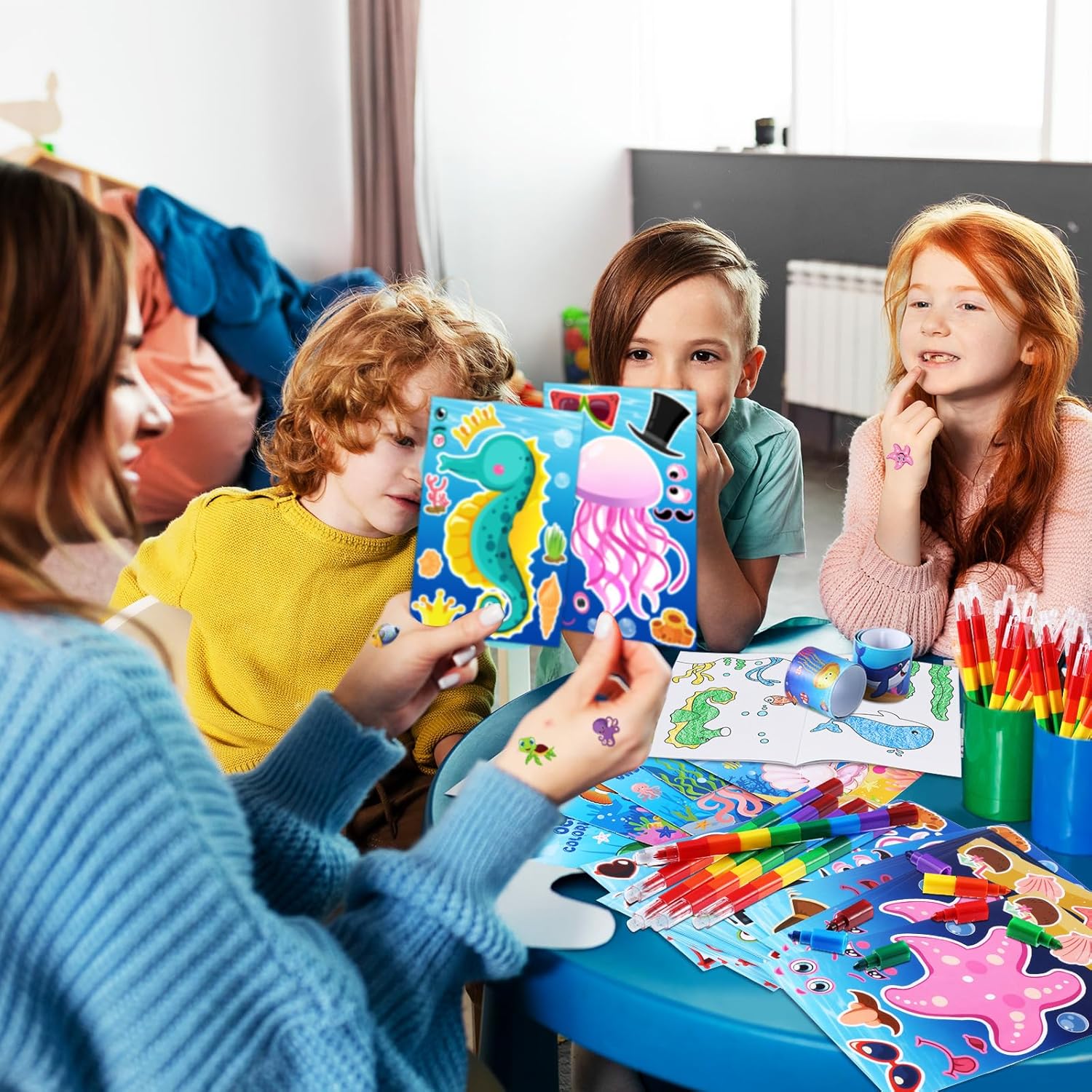 BenLouis 96Pcs Ocean Animals Party Favor Set