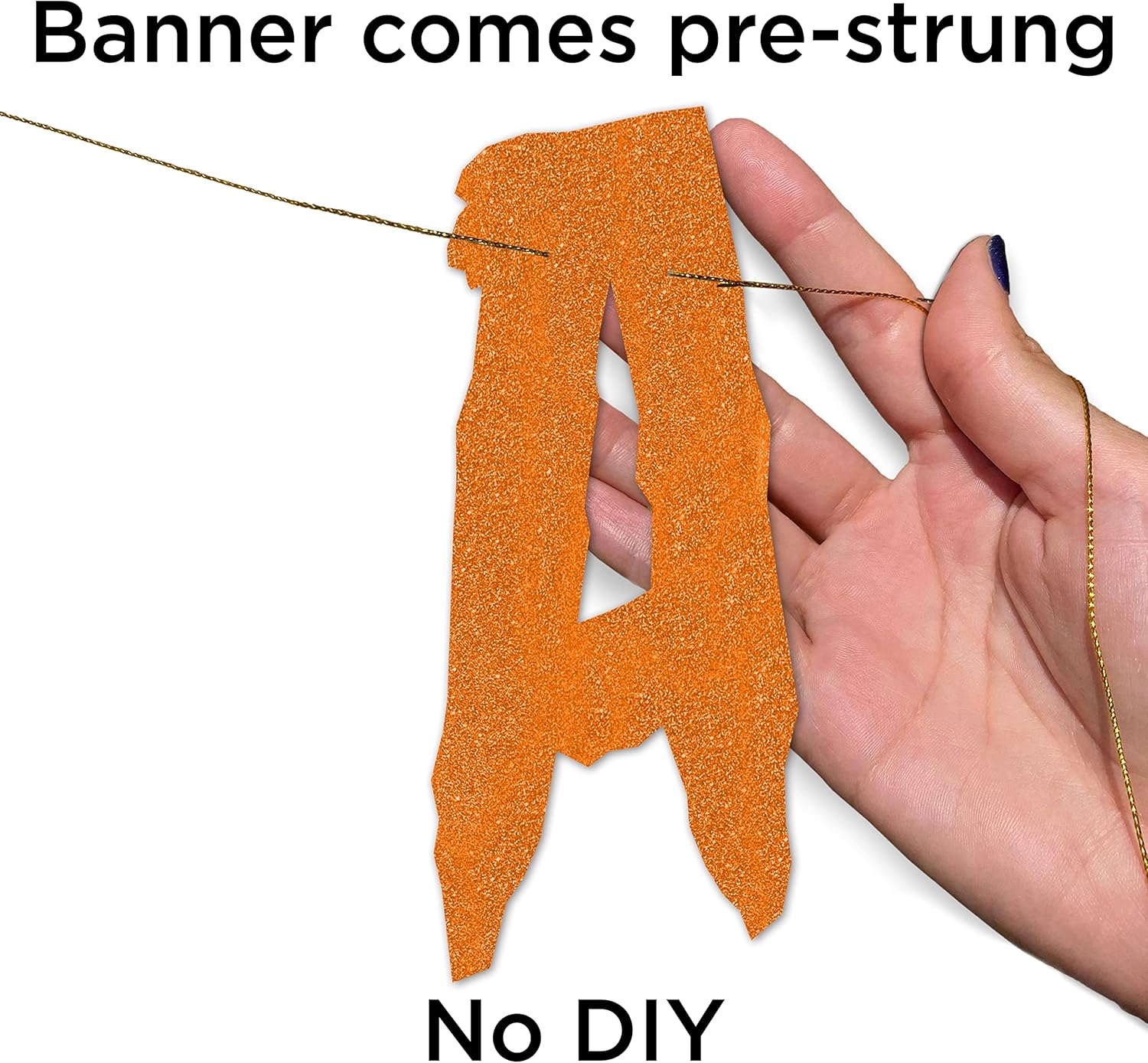 Ghouls Just Wanna Have Fun Glitter Banner Halloween Decor