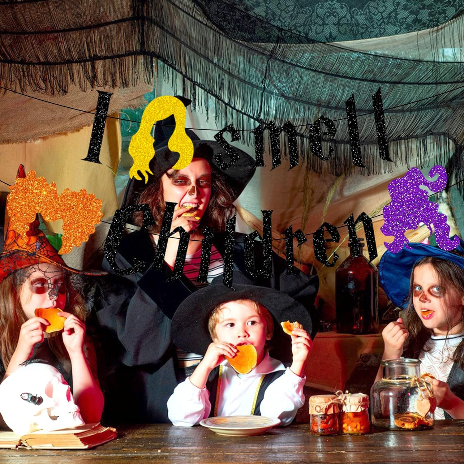 I Smell Children Halloween Banner for Fireplace and Office