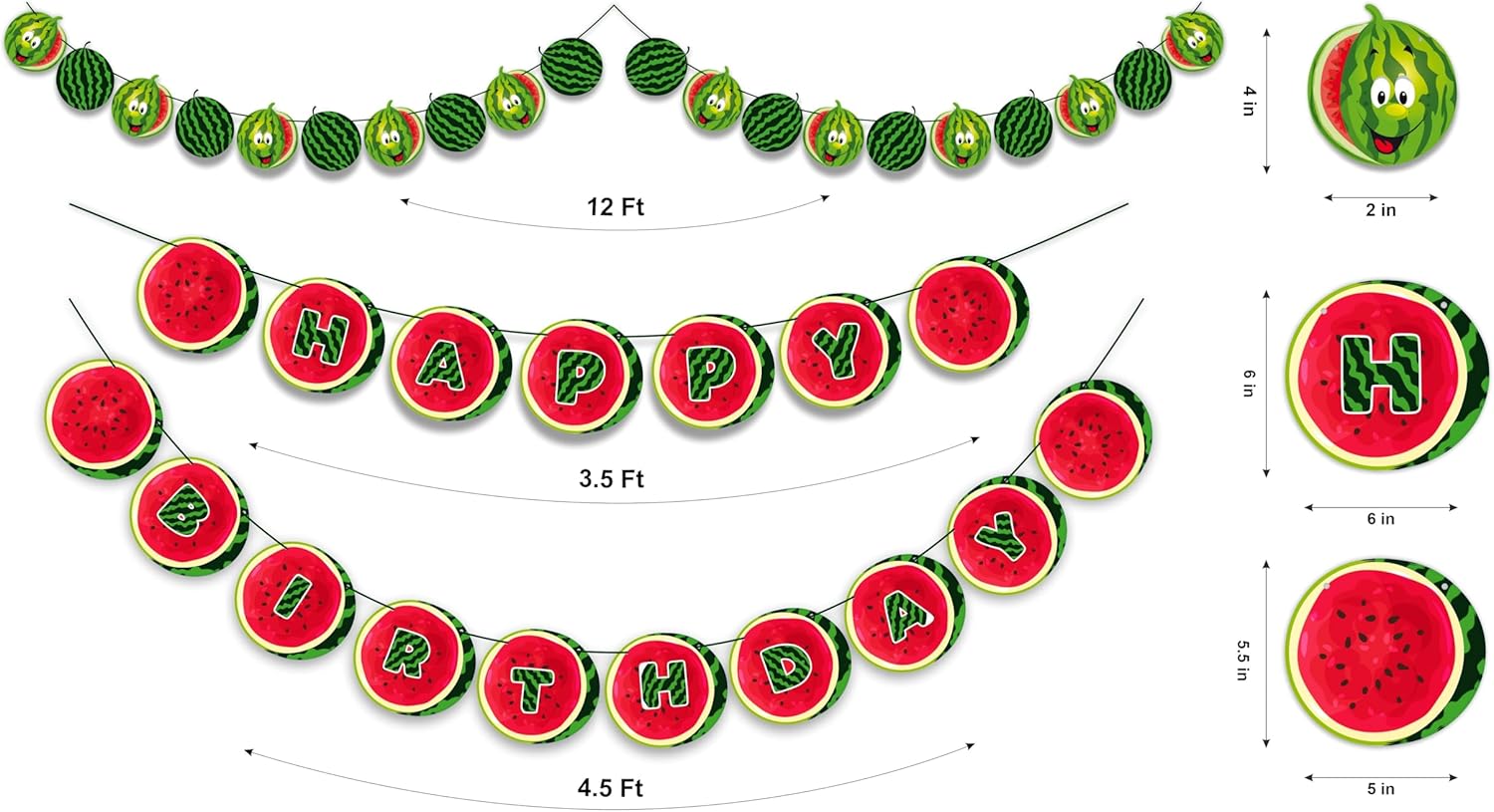 Seyal Watermelon Theme Birthday Party Decorations