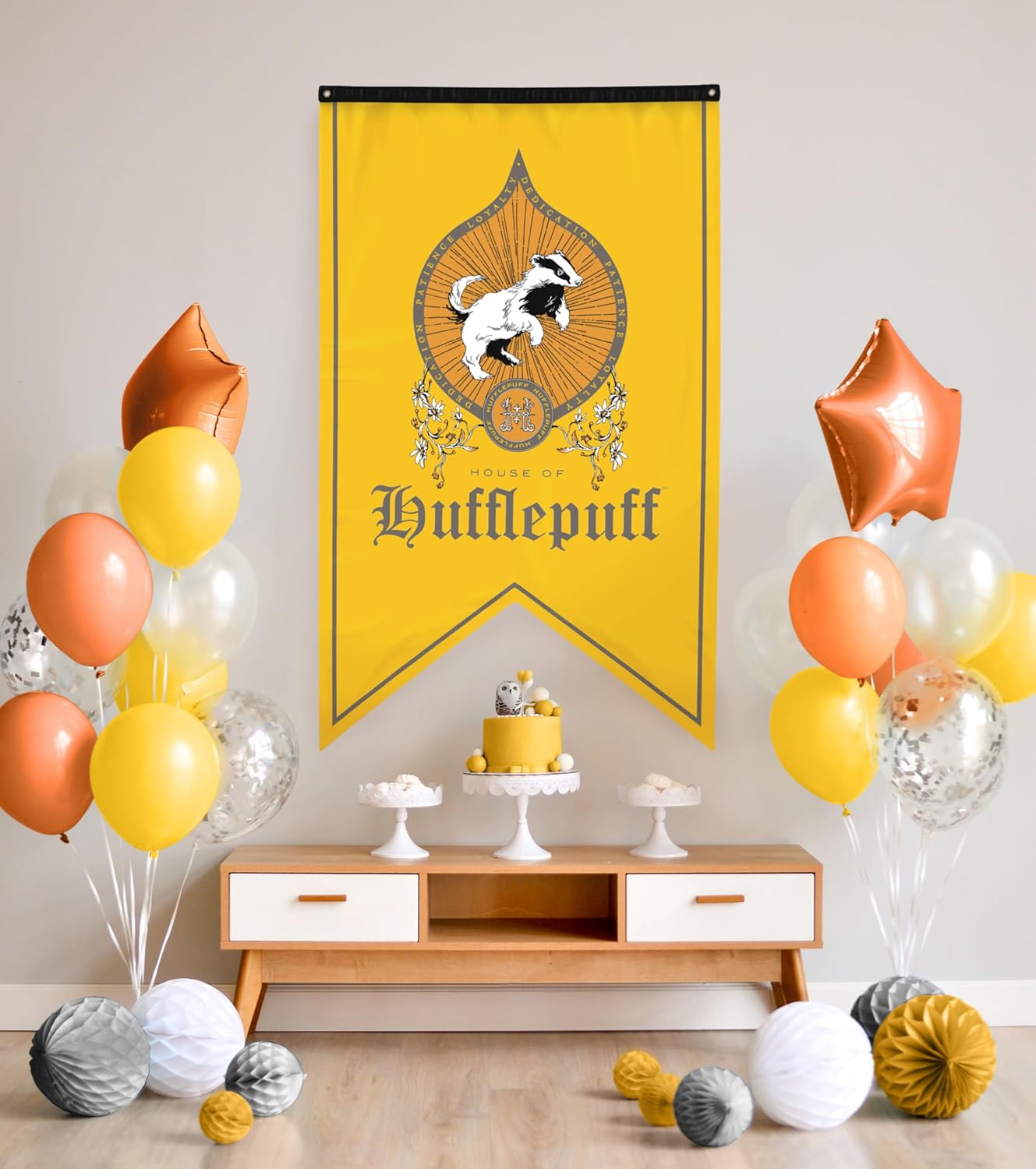 Conquest Journals Hufflepuff Banner 30 x 50 Flag Decor