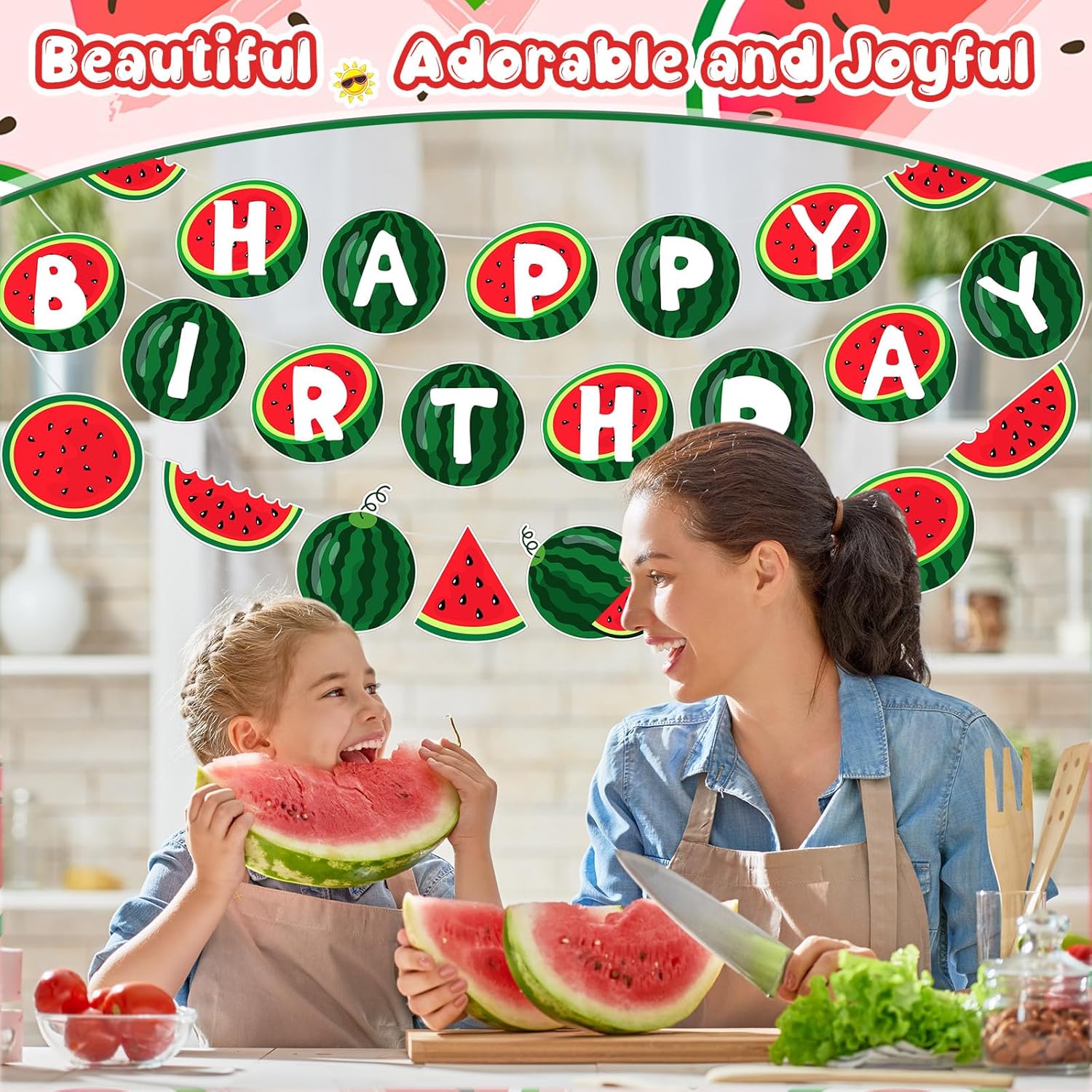 MotiMind Watermelon Birthday Banner Set