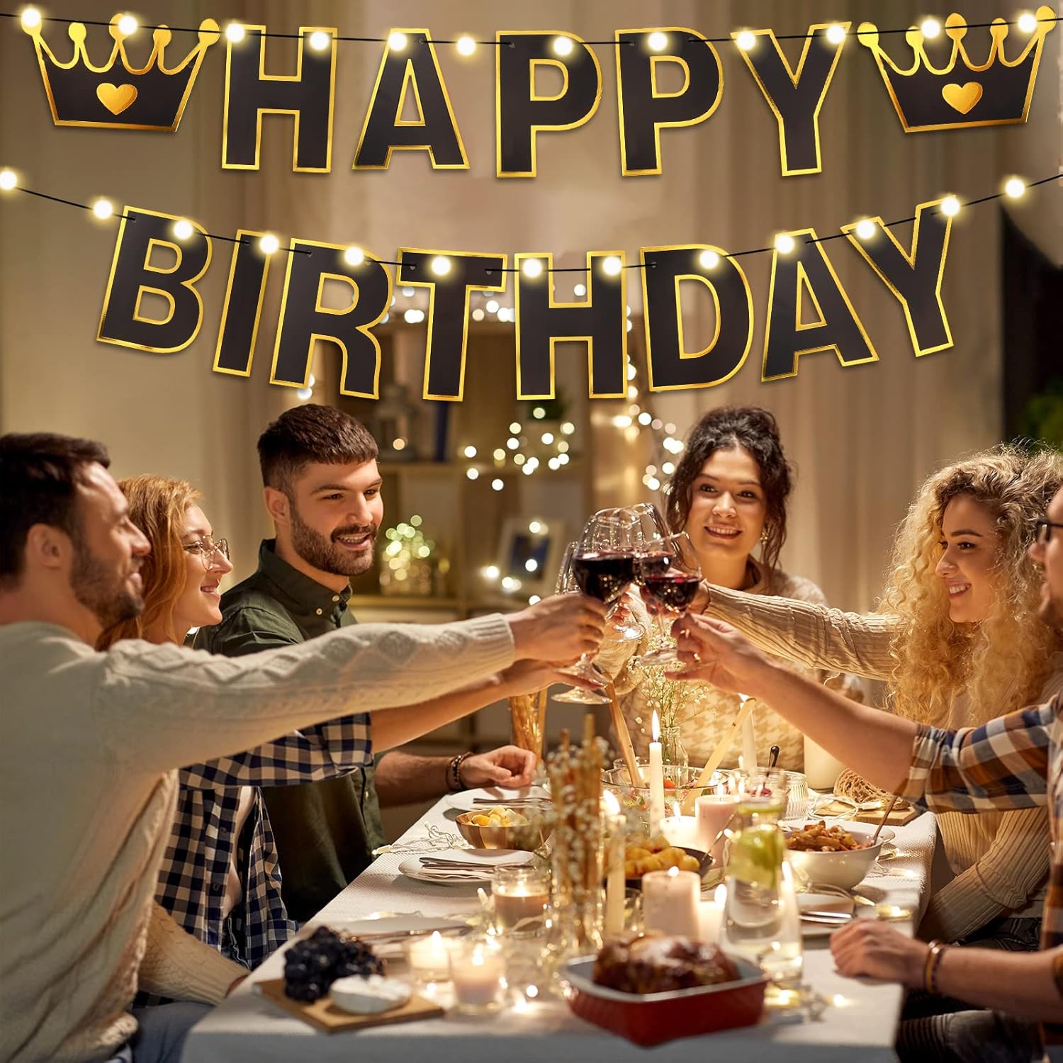 TaoBary 143 Pcs DIY Birthday Banner Kit