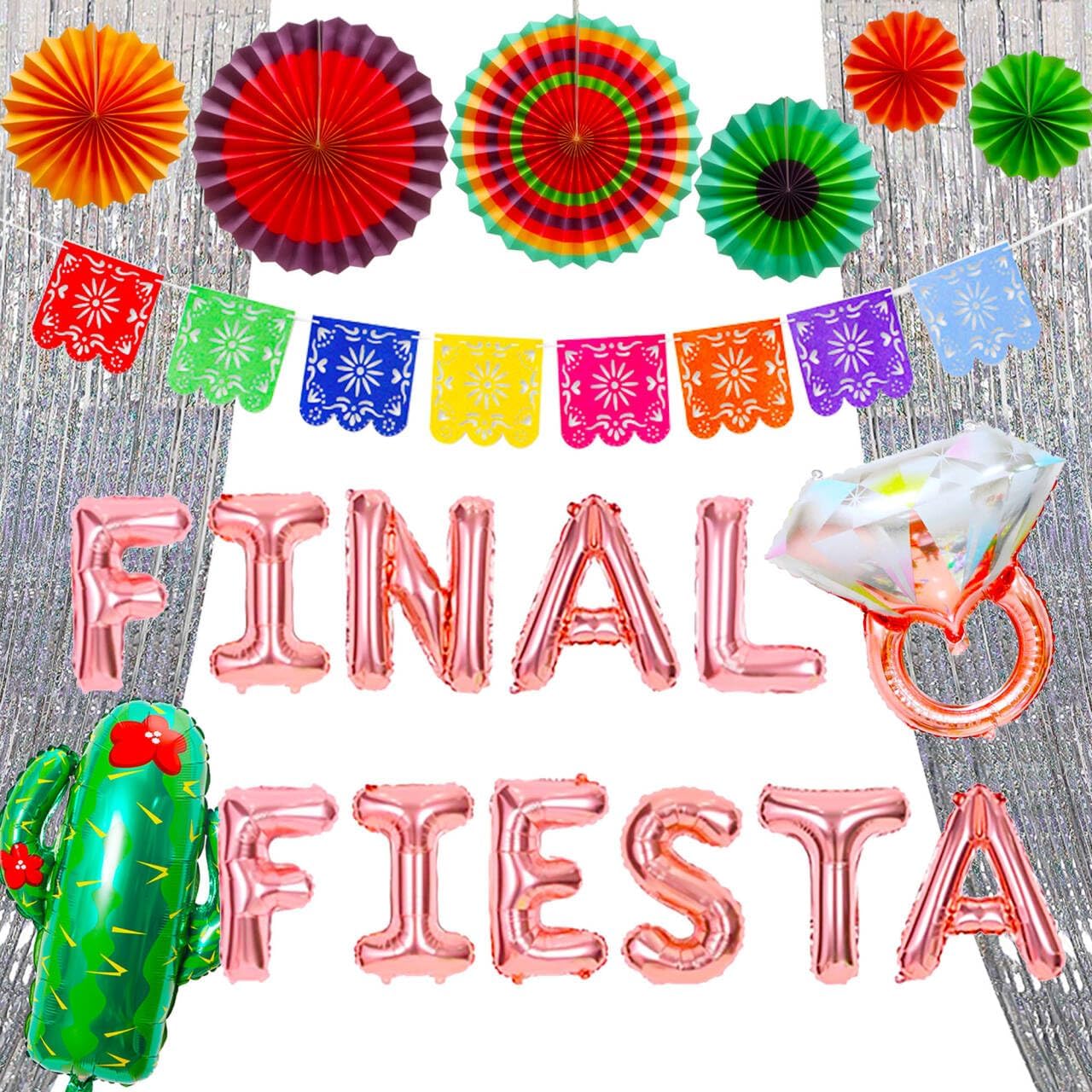 JeVenis Final Fiesta Bachelorette Party Balloon Backdrop Decoration