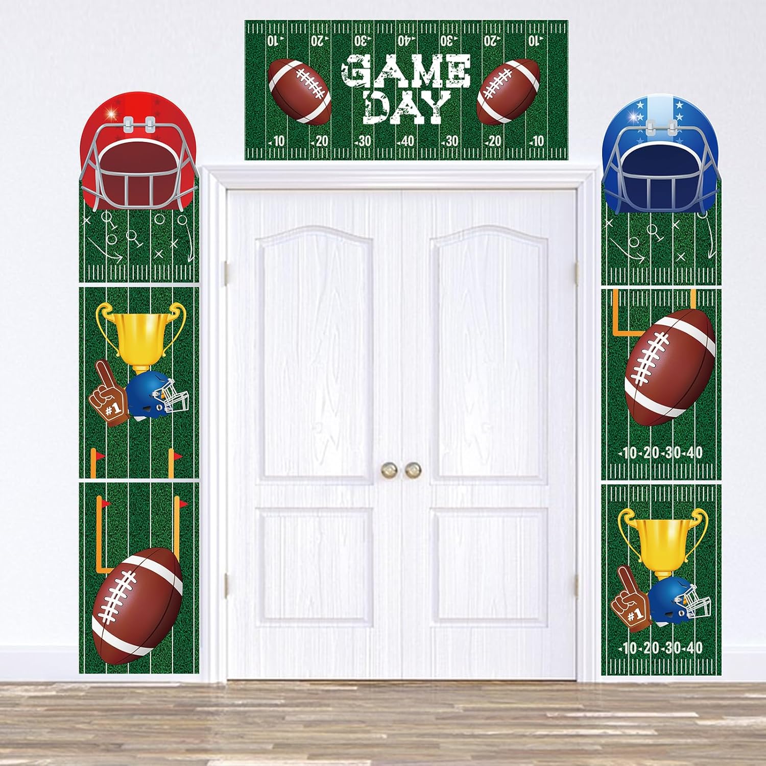 Football Party Banners - Game Day Door Decoration Set