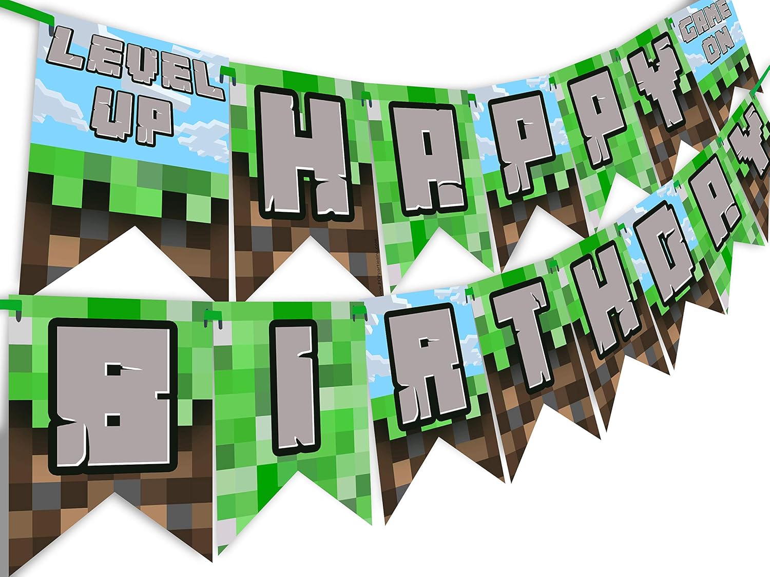 Pixel Party Happy Birthday Banner Game On
