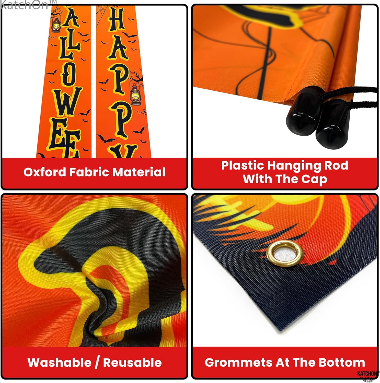 KatchOn Happy Halloween Door Banner XtraLarge