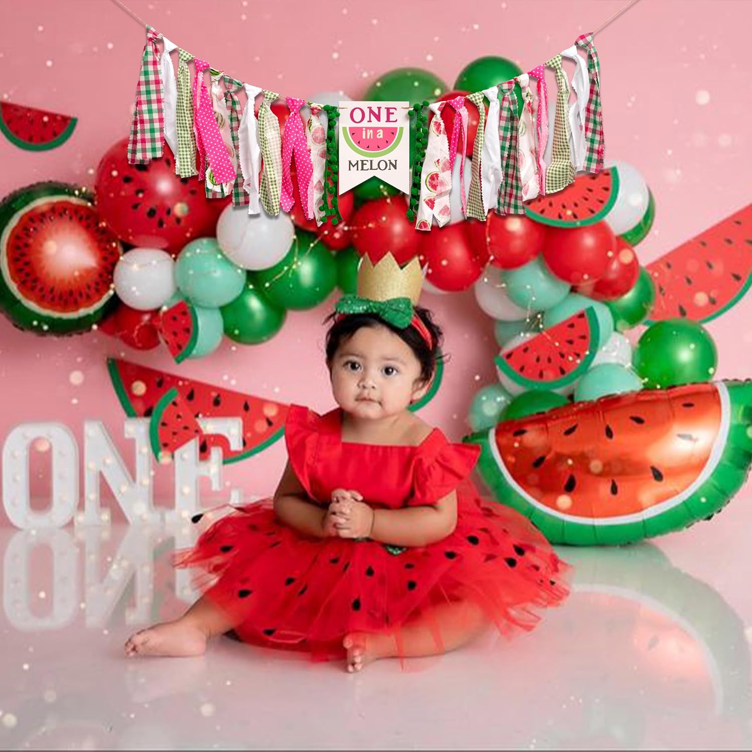 Watermelon High Chair Banner - Fun Birthday Decor