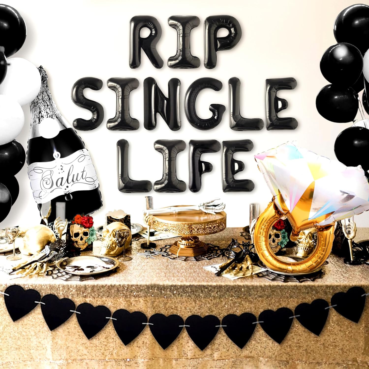 LaVenty Gothic Bachelorette Party Balloon Decoration