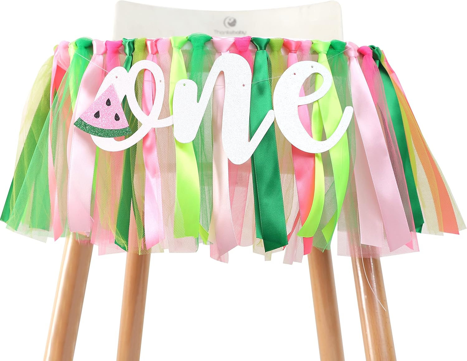 Watermelon Themed First Birthday Banner for High Chair