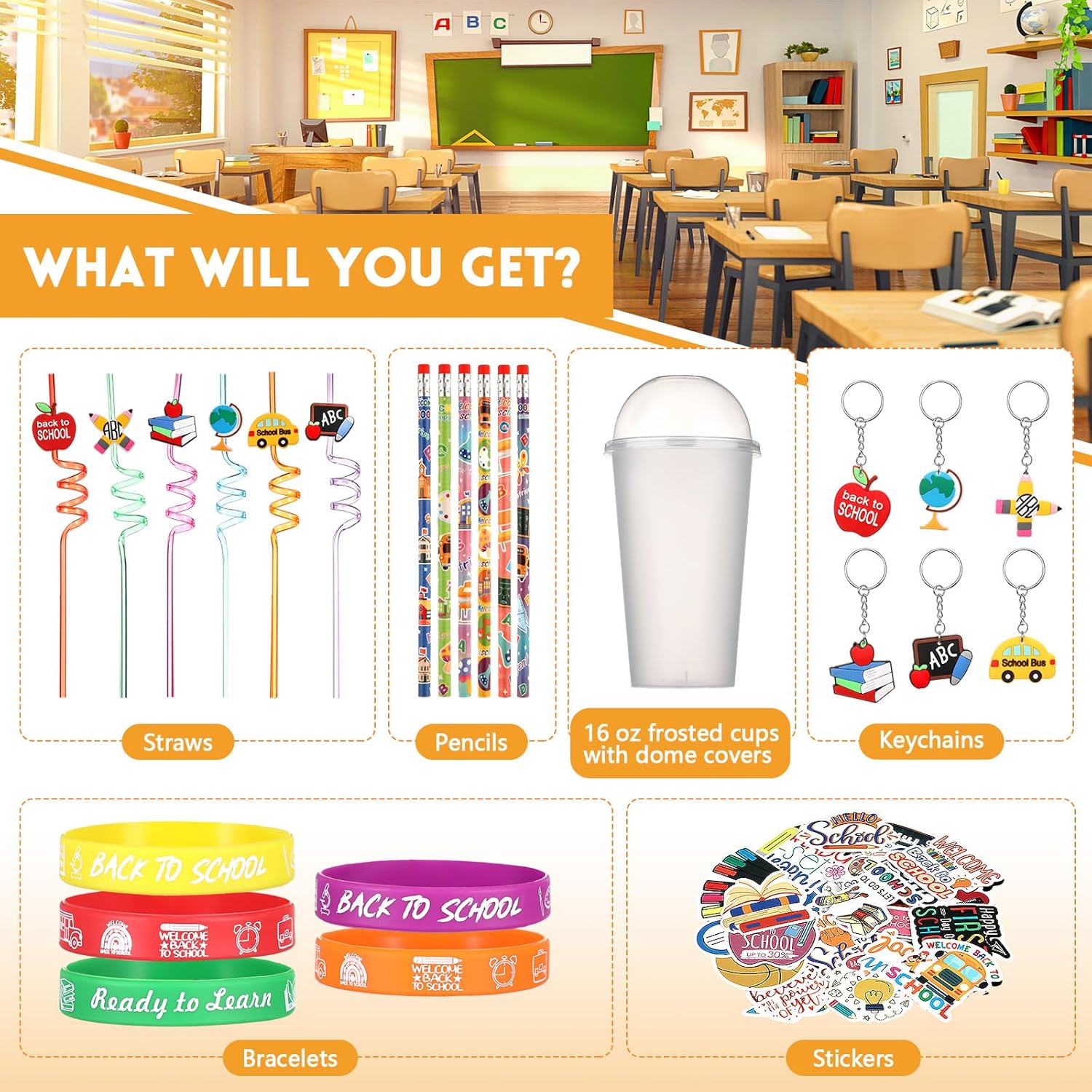 24 Piece Back to School Party Favor Pack