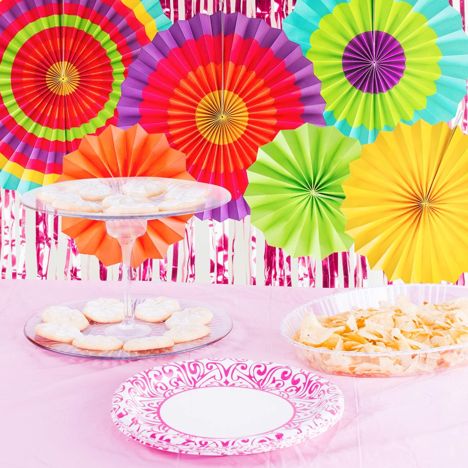 Super Z Outlet Paper Fans for Kids Party Decorations