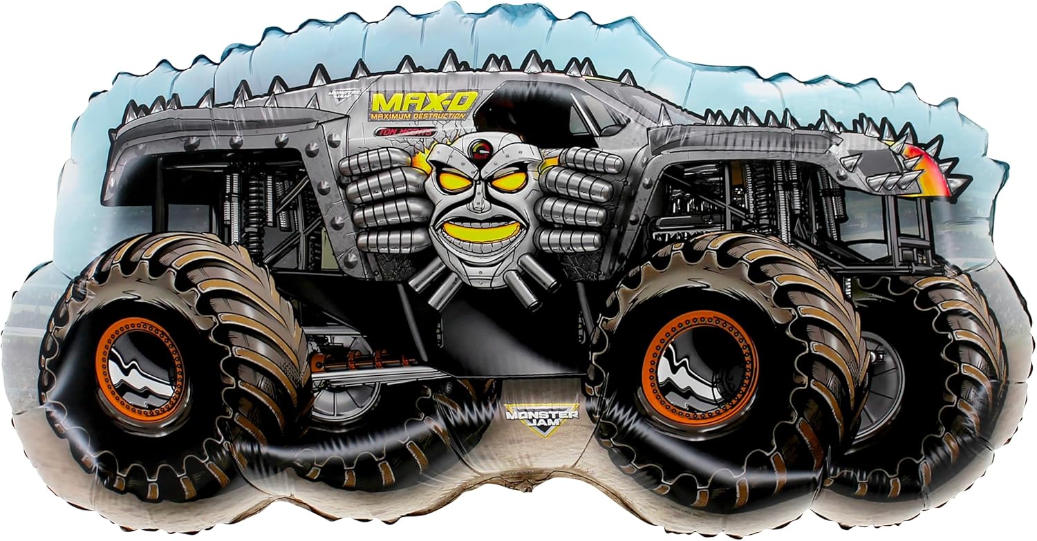 Toyland Pack Of 4 Monster Jam Truck Foil Balloons