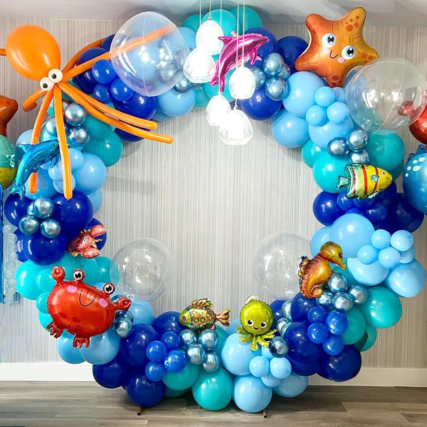 Ocean Themed Party Decorations 165pcs Kit