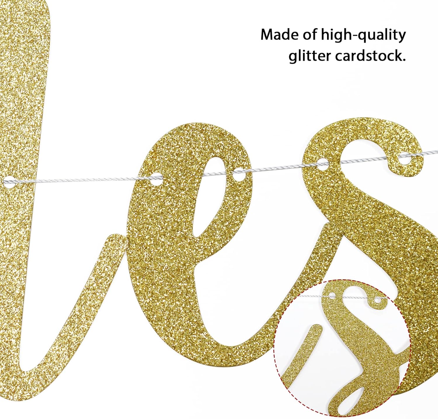 Brides To Be Banner with Gold Glitter