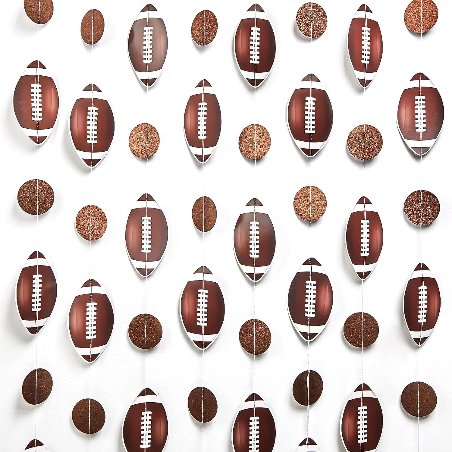 8 Pack Football Party Decorations Glitter Banner