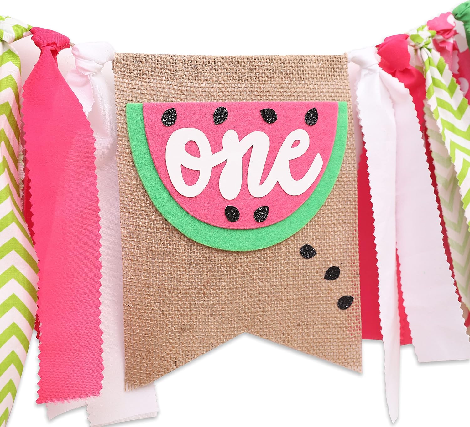 Watermelon Birthday High Chair Banner