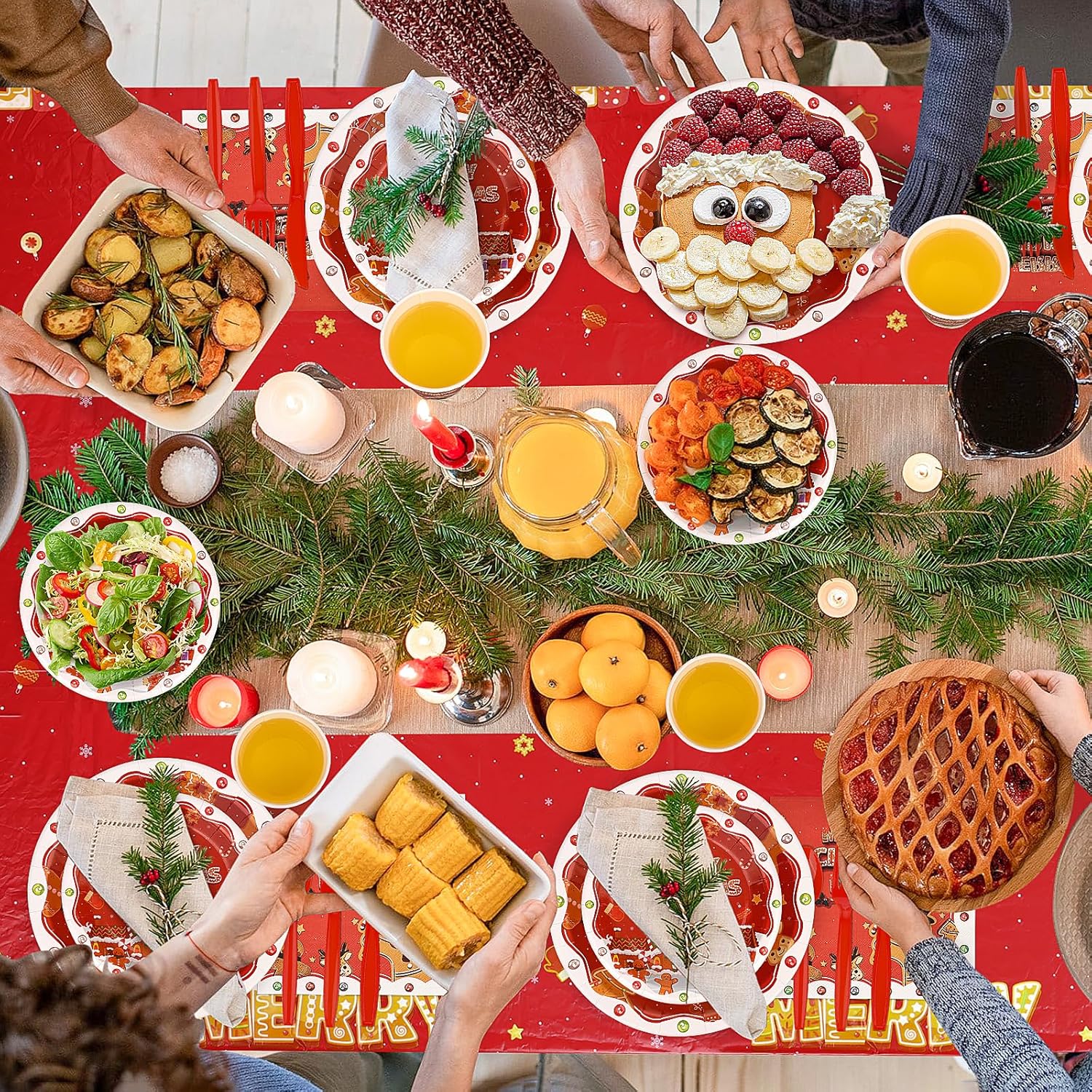 KesaPlan 170 Piece Christmas Party Supplies Set