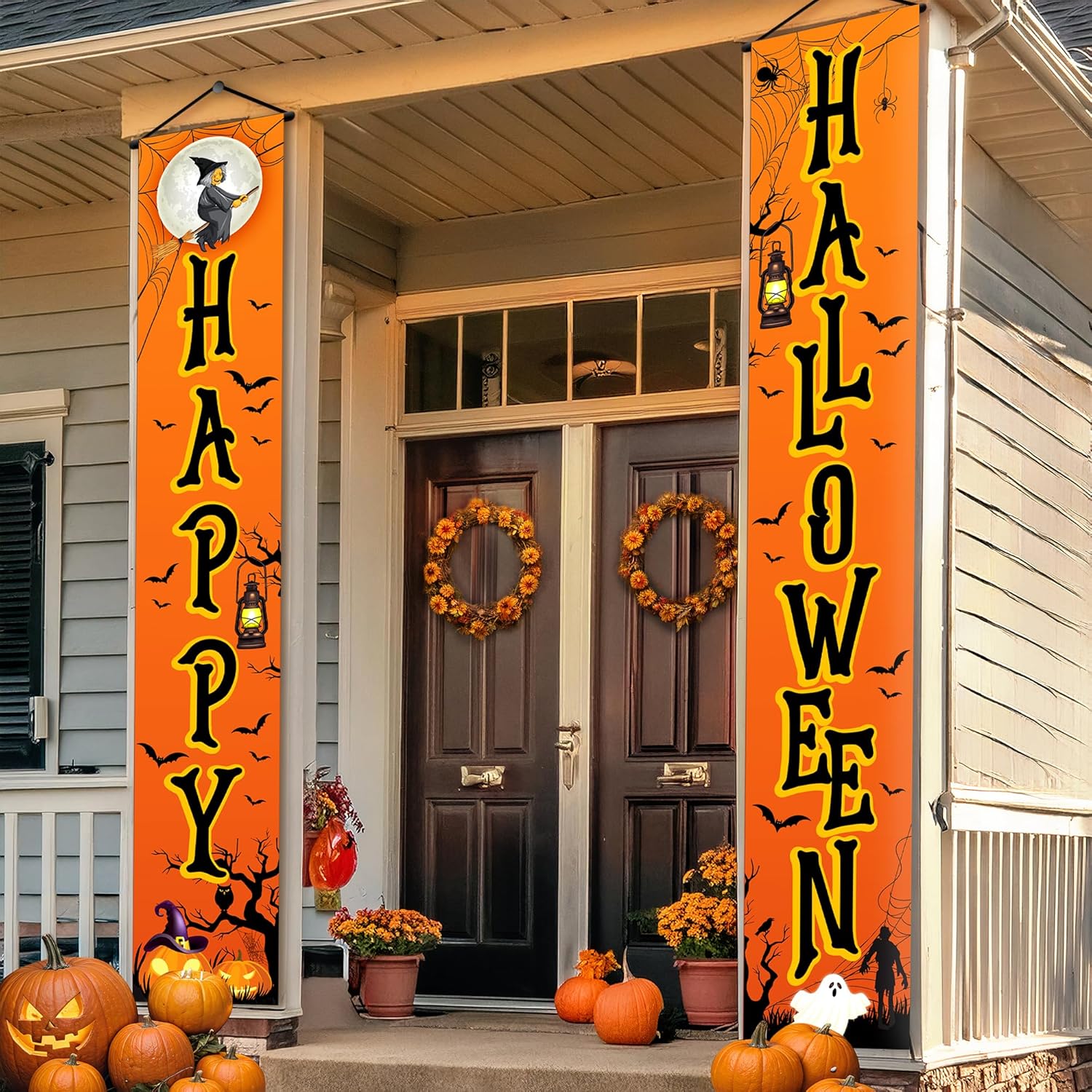KatchOn Happy Halloween Door Banner XtraLarge