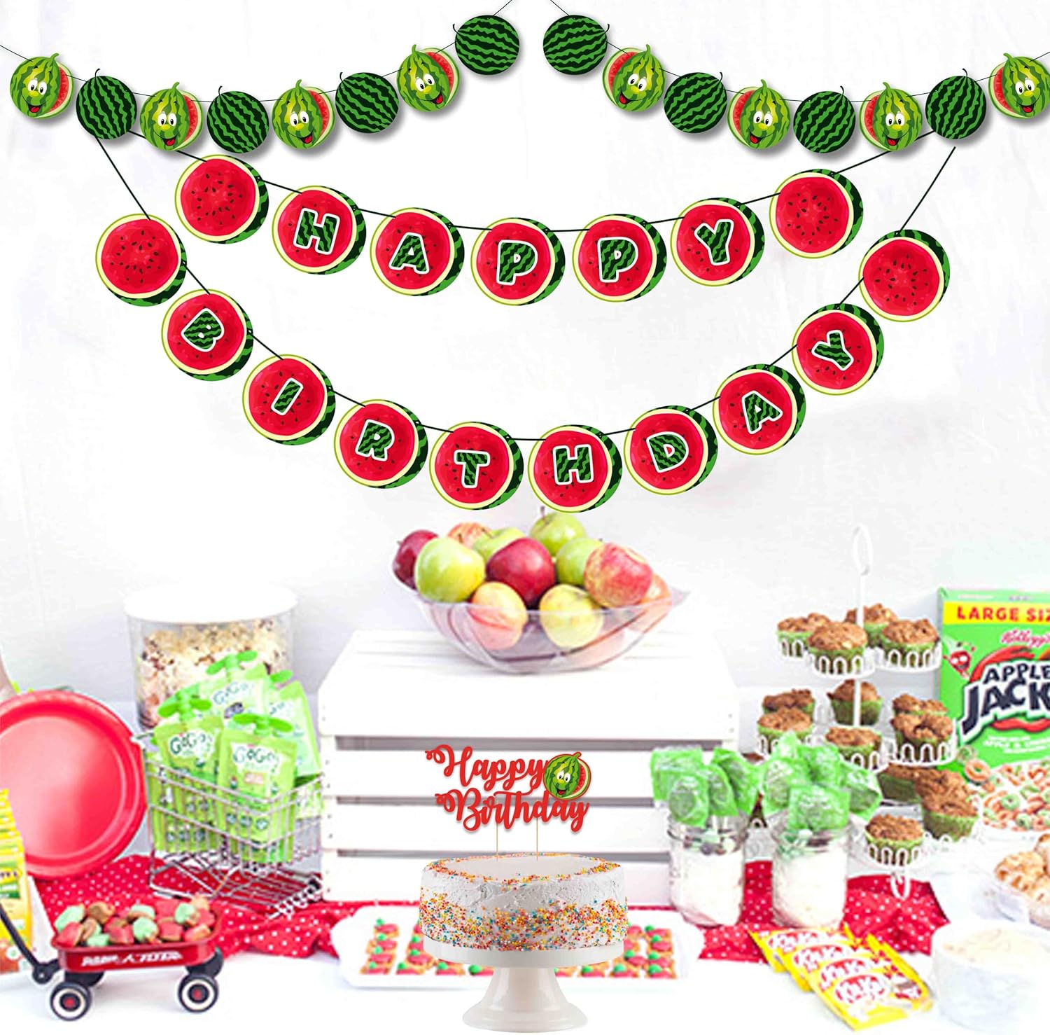 Seyal Watermelon Theme Birthday Party Decorations