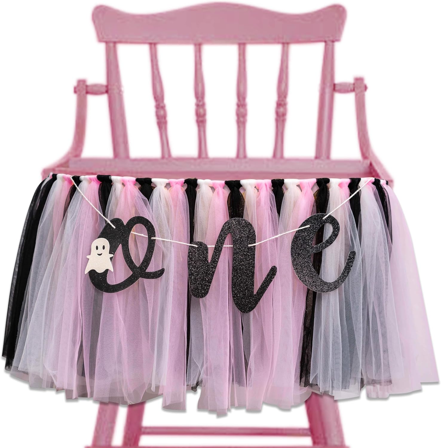 Halloween Birthday Highchair Banner for Little Girls