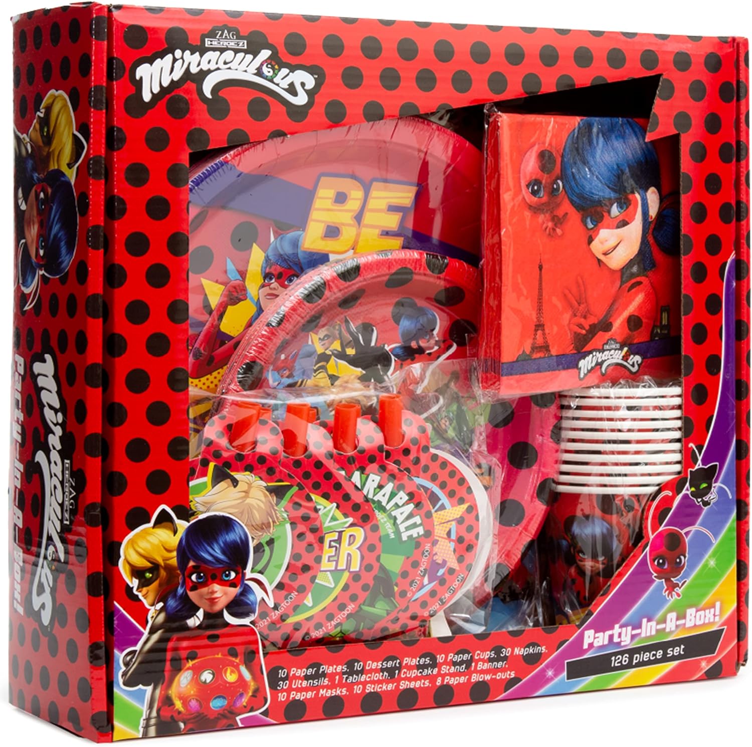 Miraculous Ladybug Party-In-A-Box Kit - Cat Noir Edition