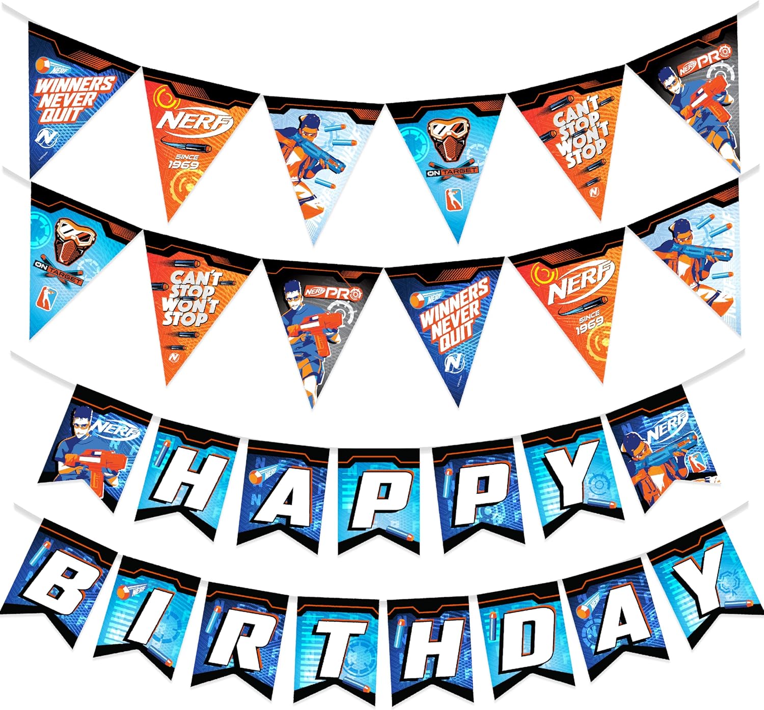 Treasures Gifted Nerf Party Banners - 3 Piece Set