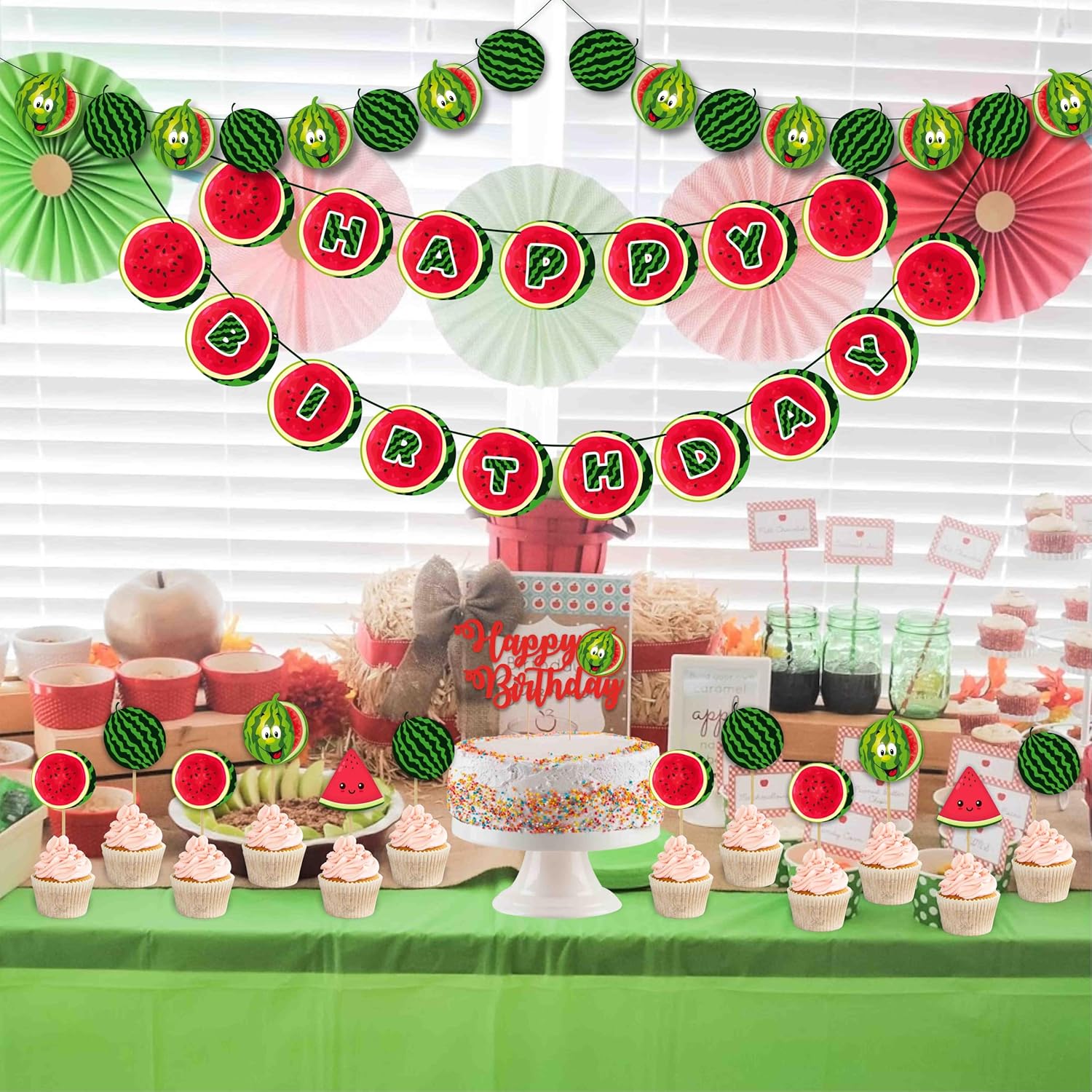 Seyal Watermelon Theme Birthday Party Decorations