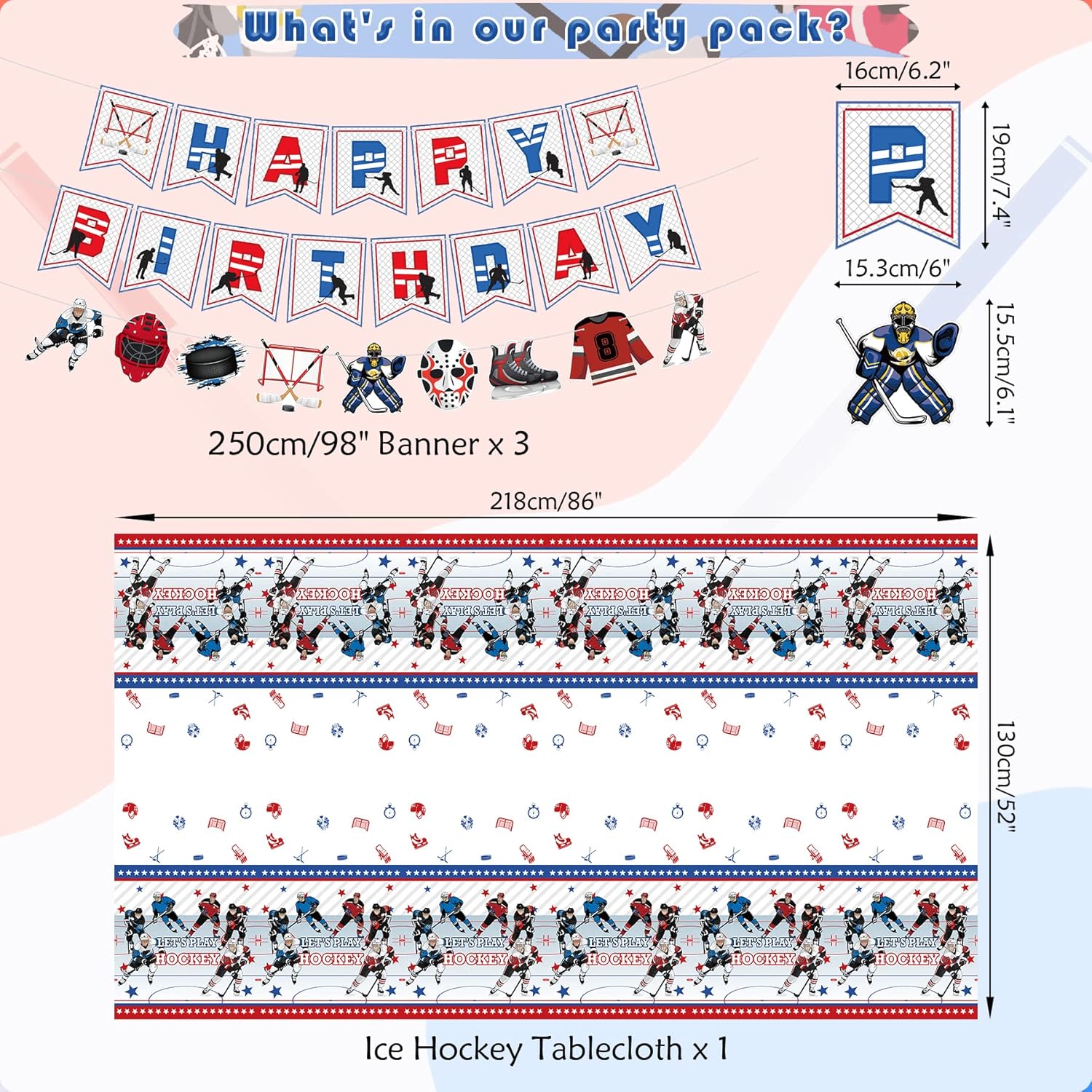 KEFAN Hockey Party Favor Set for 20 Kids