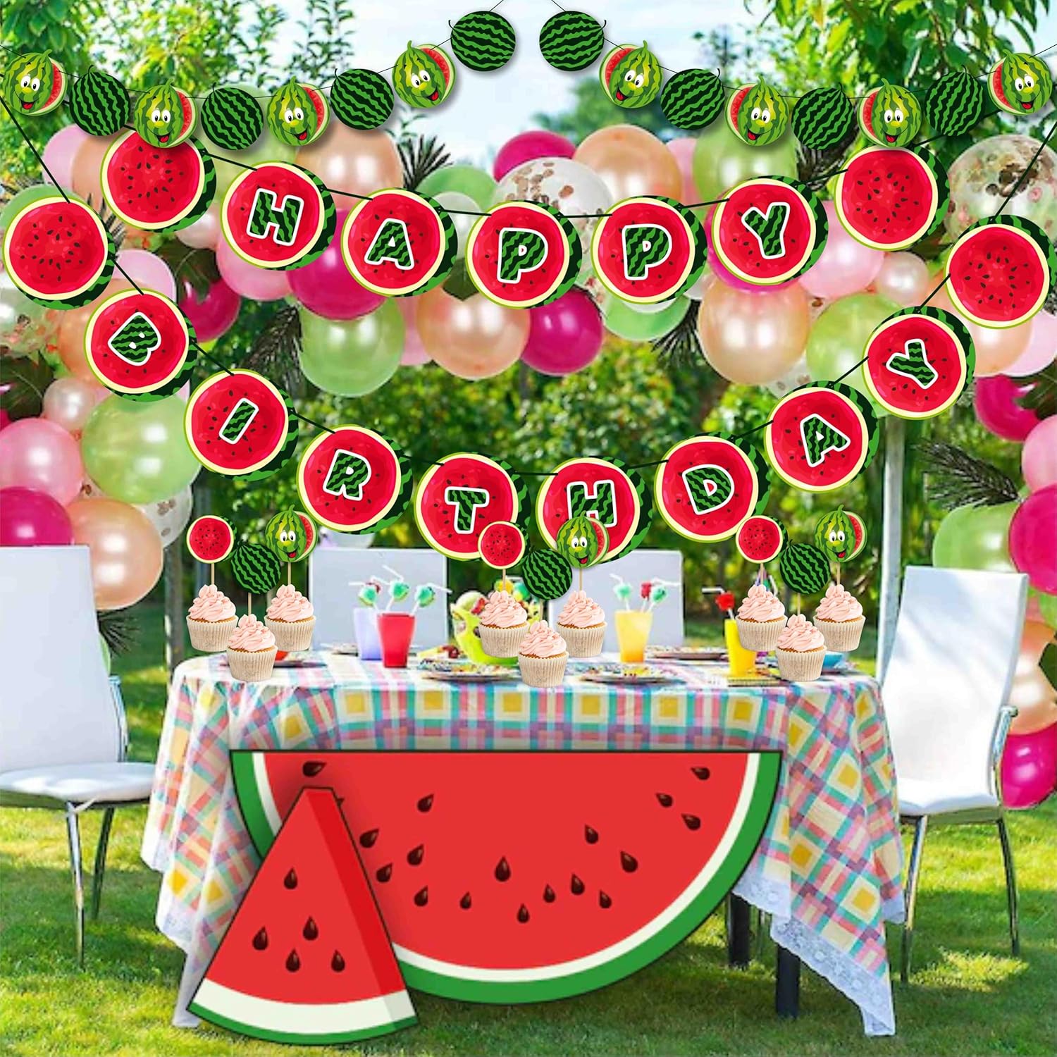 Seyal Watermelon Theme Birthday Party Decorations