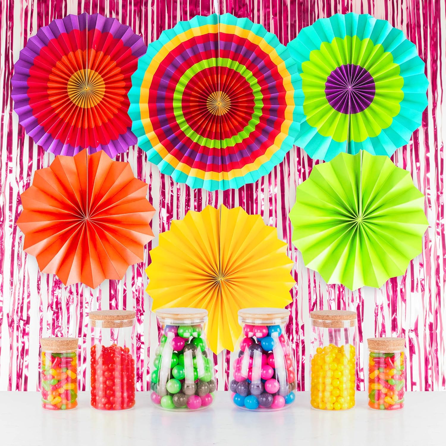 Super Z Outlet Paper Fans for Kids Party Decorations