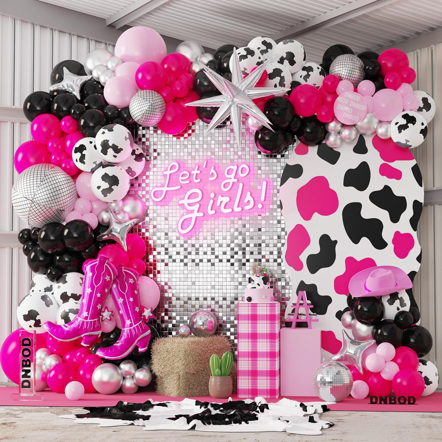 Disco Cowgirl Balloon Arch Kit 158Pcs