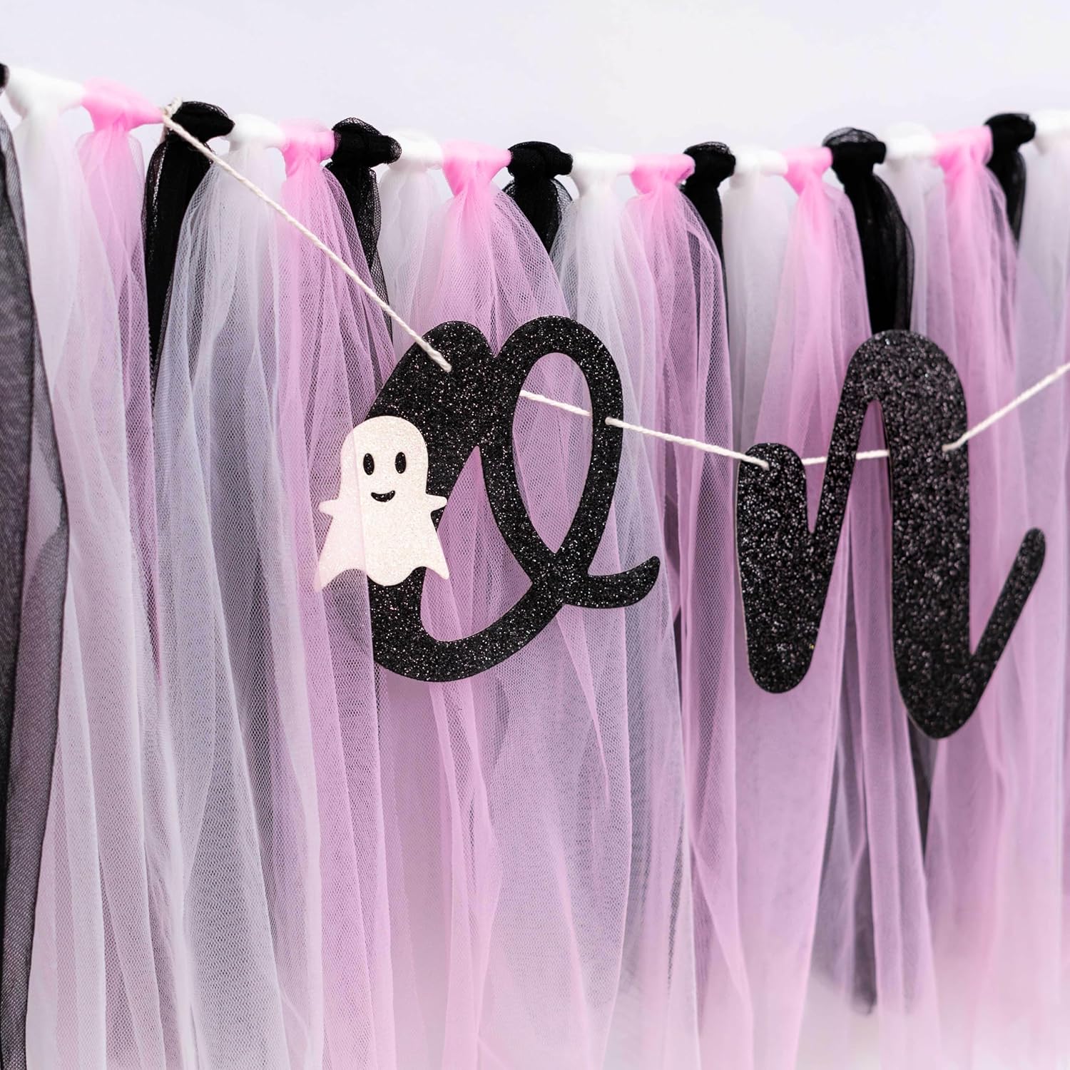 Halloween Birthday Highchair Banner for Little Girls