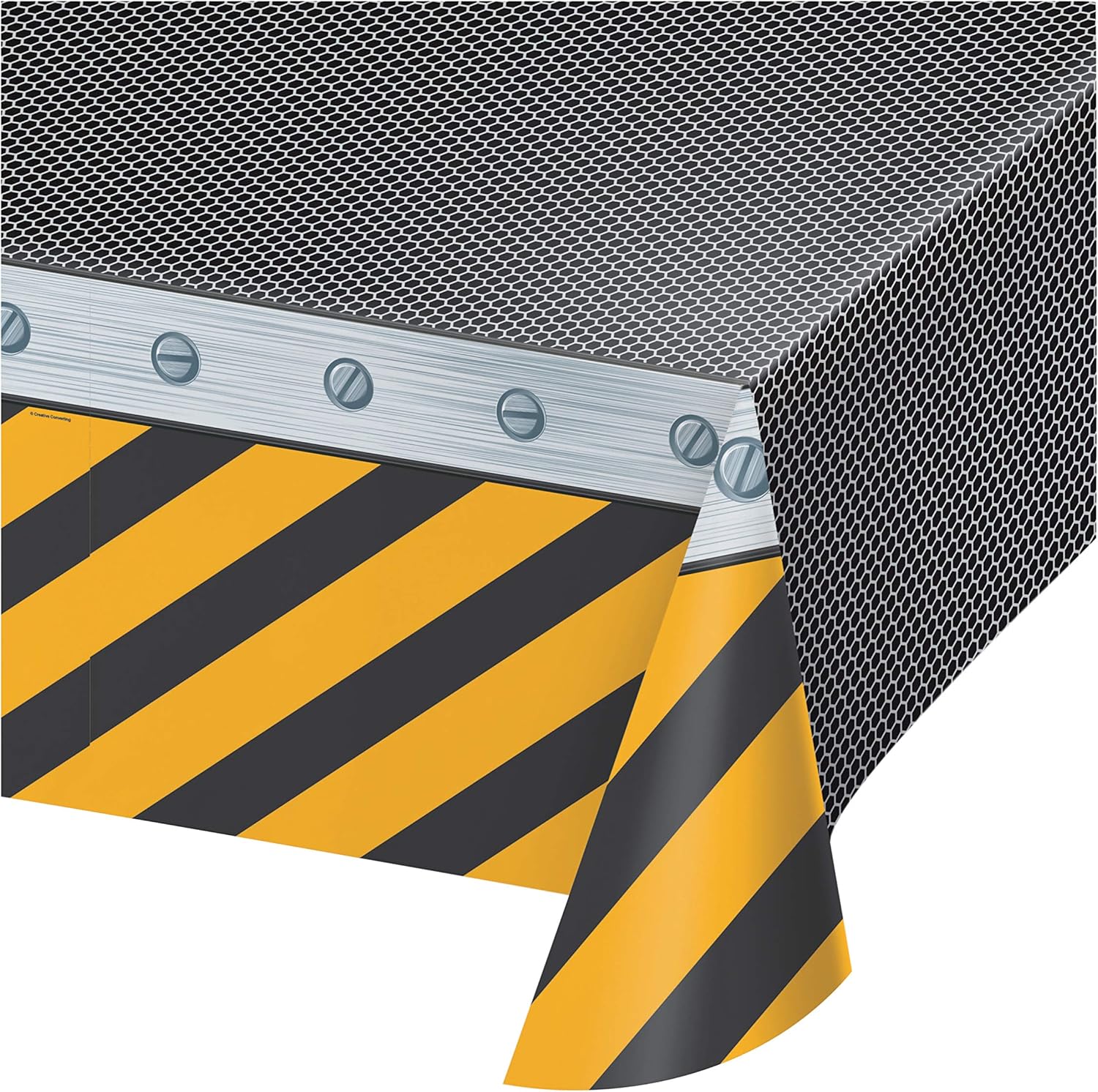 Creative Converting Construction Birthday Zone Plastic Tablecover 54 x 108