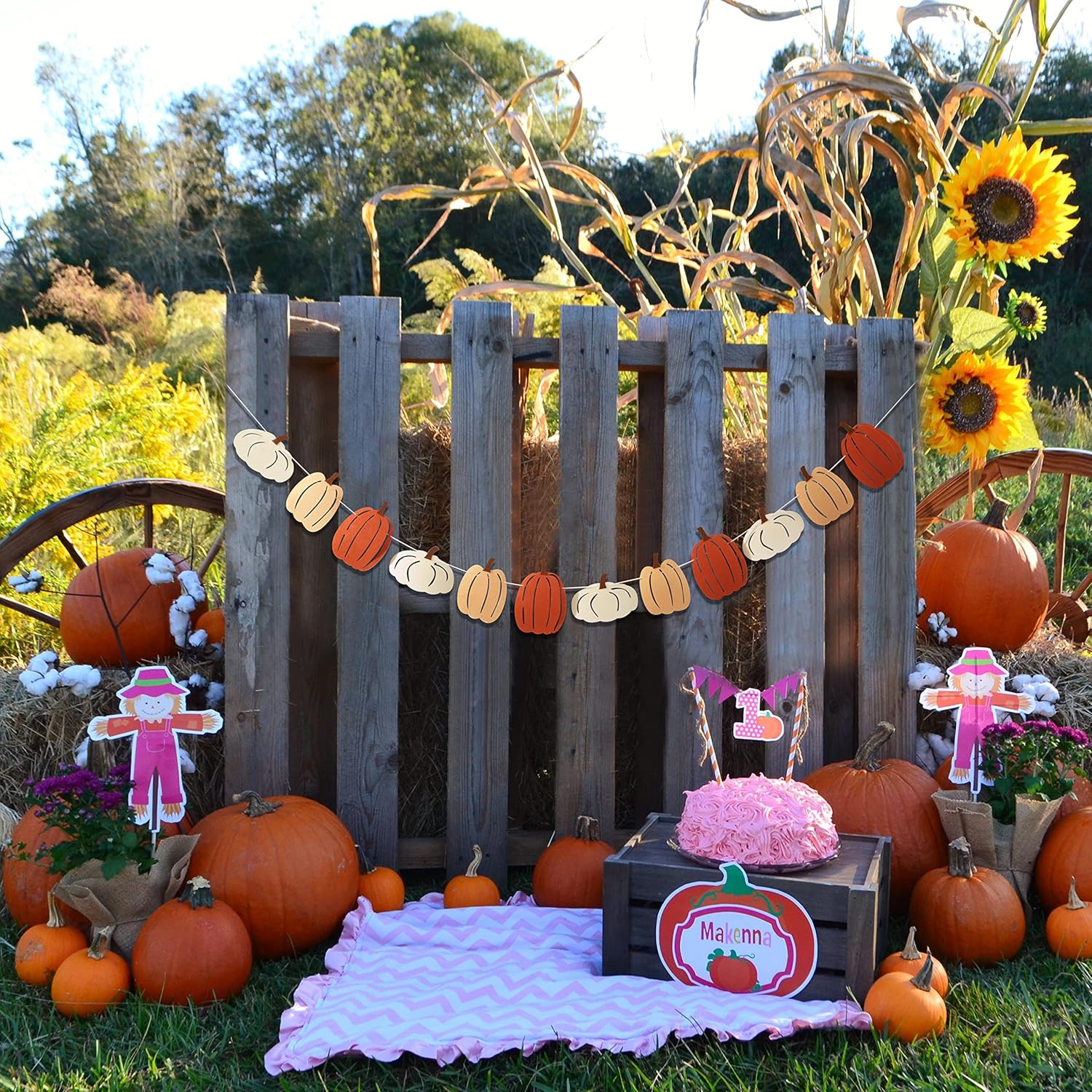 Little Pumpkin Birthday Banner - Fall Wall Decor