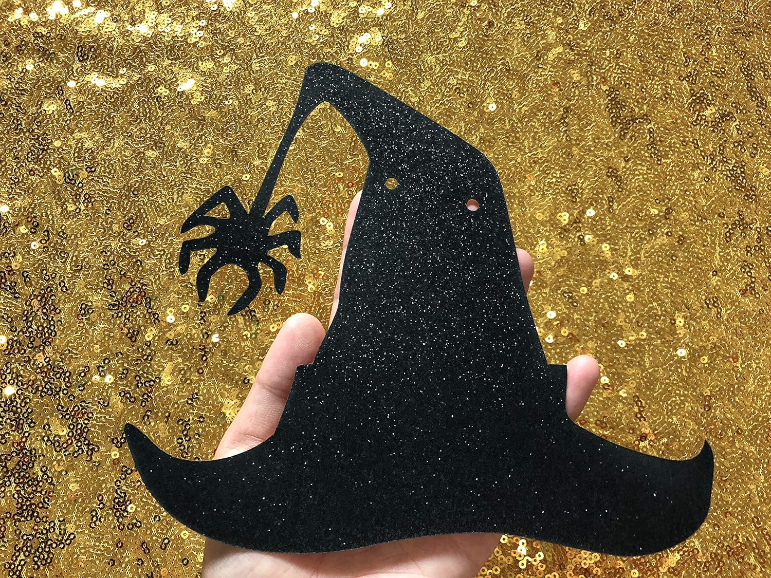 Drink Up Witches Banner Purple Glitter Halloween Decor