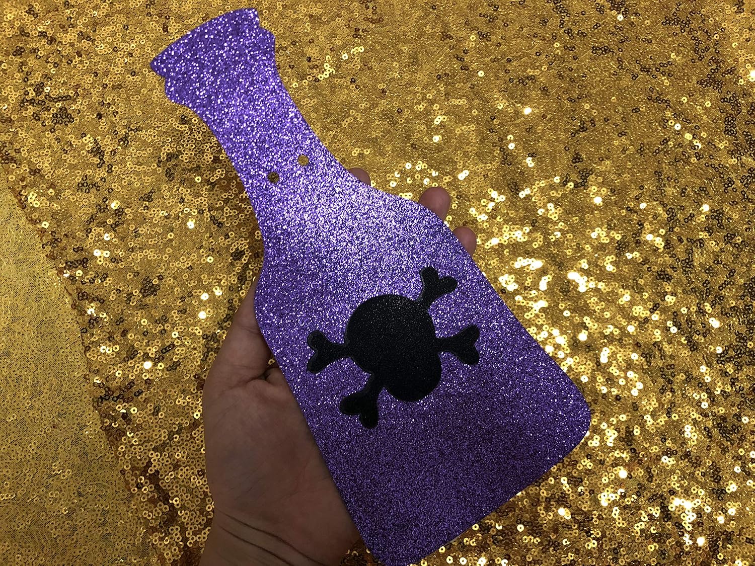 Gold Glitter Pick Your Poison Halloween Banner