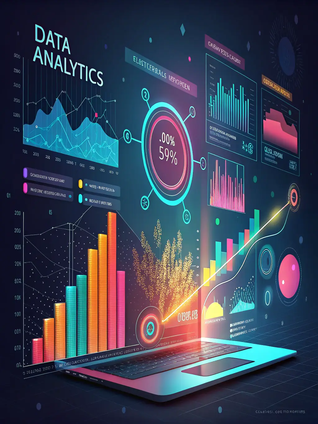 An image depicting data analytics and insights, showcasing how data-driven decisions can optimize business performance.